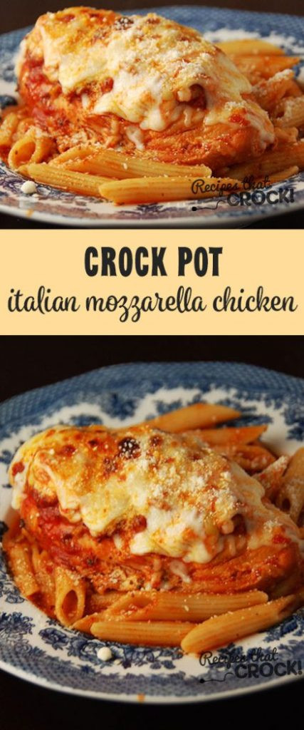 Italian Crock Pot Recipes
 Crock Pot Italian Mozzarella Chicken Recipes That Crock