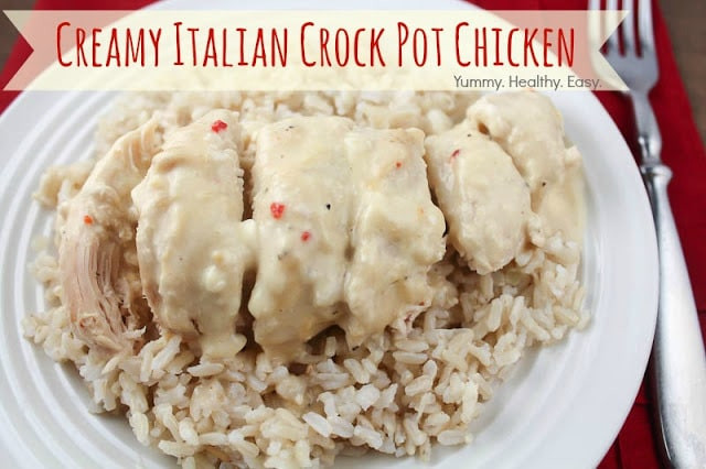 Italian Crock Pot Recipes
 Creamy Italian Crock Pot Chicken Yummy Healthy Easy