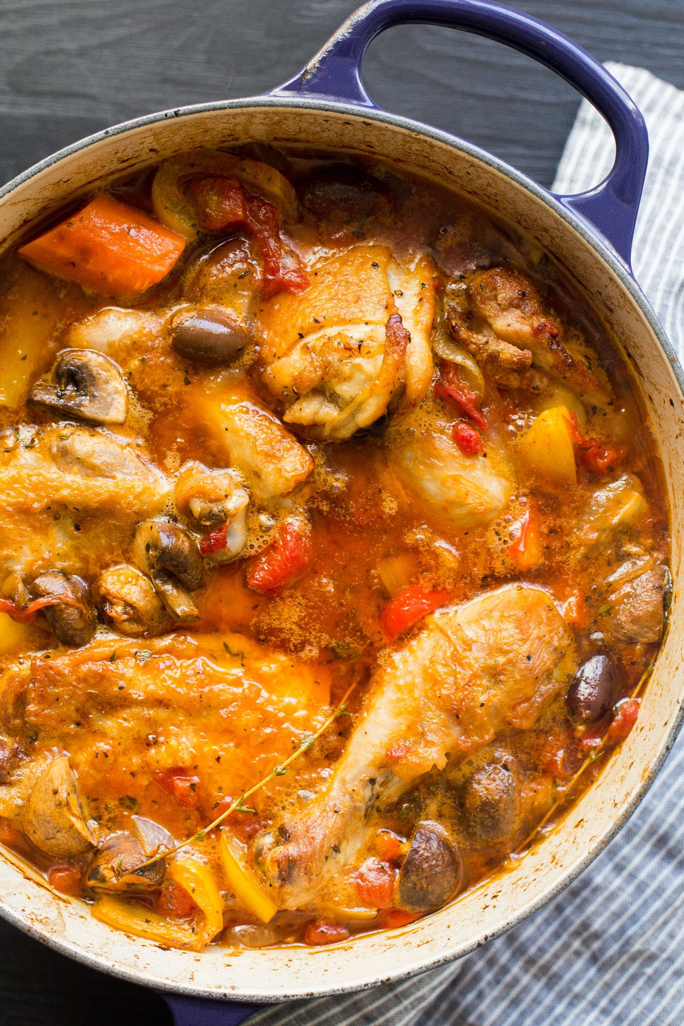 Italian Foods Recipes
 Chicken Cacciatore The Domestic Man
