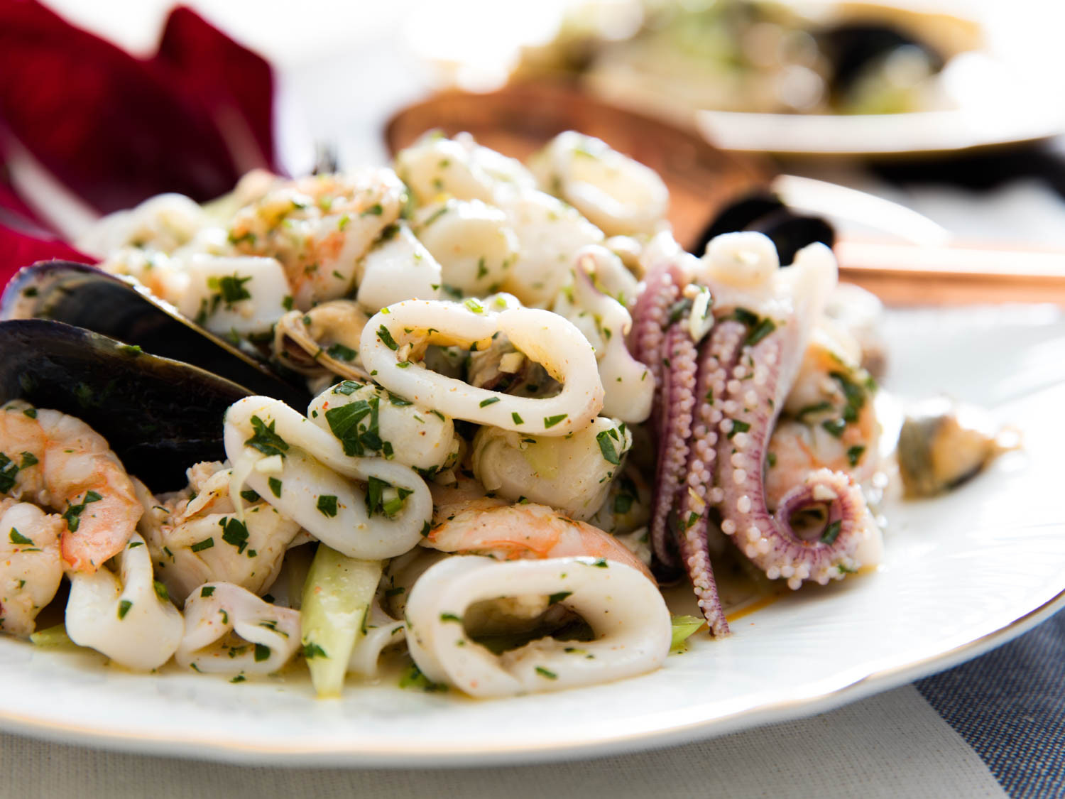 Italian Marinated Seafood Salad Recipes
 Italian Seafood Salad Insalata di Mare Recipe