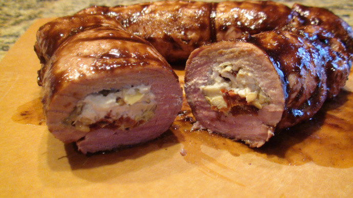 Italian Pork Loin
 Italian style Stuffed BBQ Pork Loin