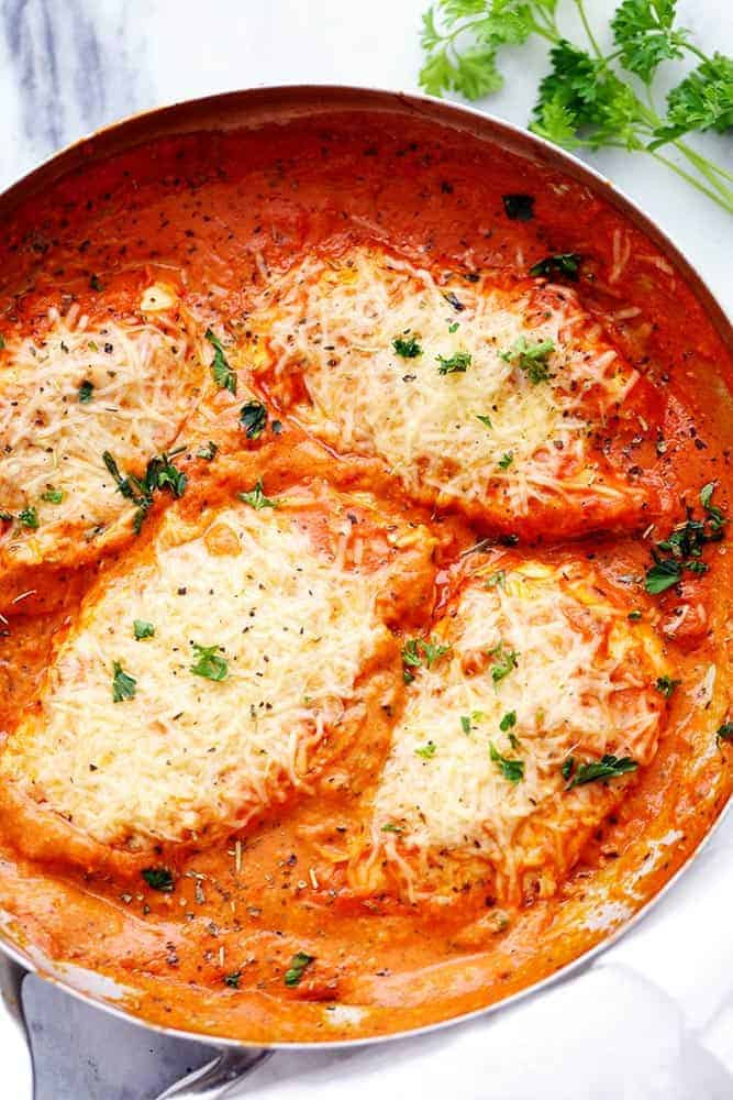 Italian Recipes With Chicken
 Creamy Tomato Italian Parmesan Chicken