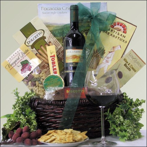 Italian Themed Gift Basket Ideas
 Banfi Col di Sasso Toscana Italian Themed Wine Gift Basket