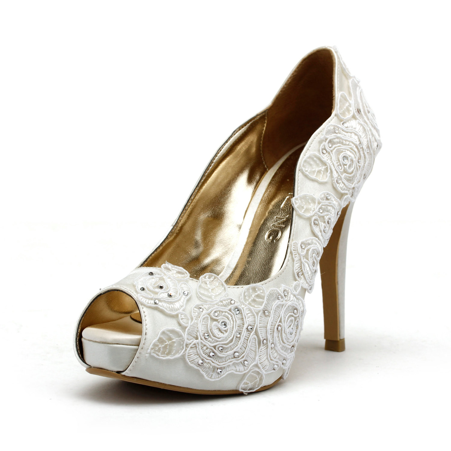 Ivory Wedding Shoes For Bride
 Rose Garden Ivory White Wedding Shoes Ivory White Bridal