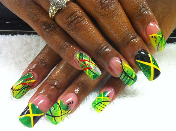 Jamaica Nail Designs
 Belated Independence Day for Jamaica & Jamaicans