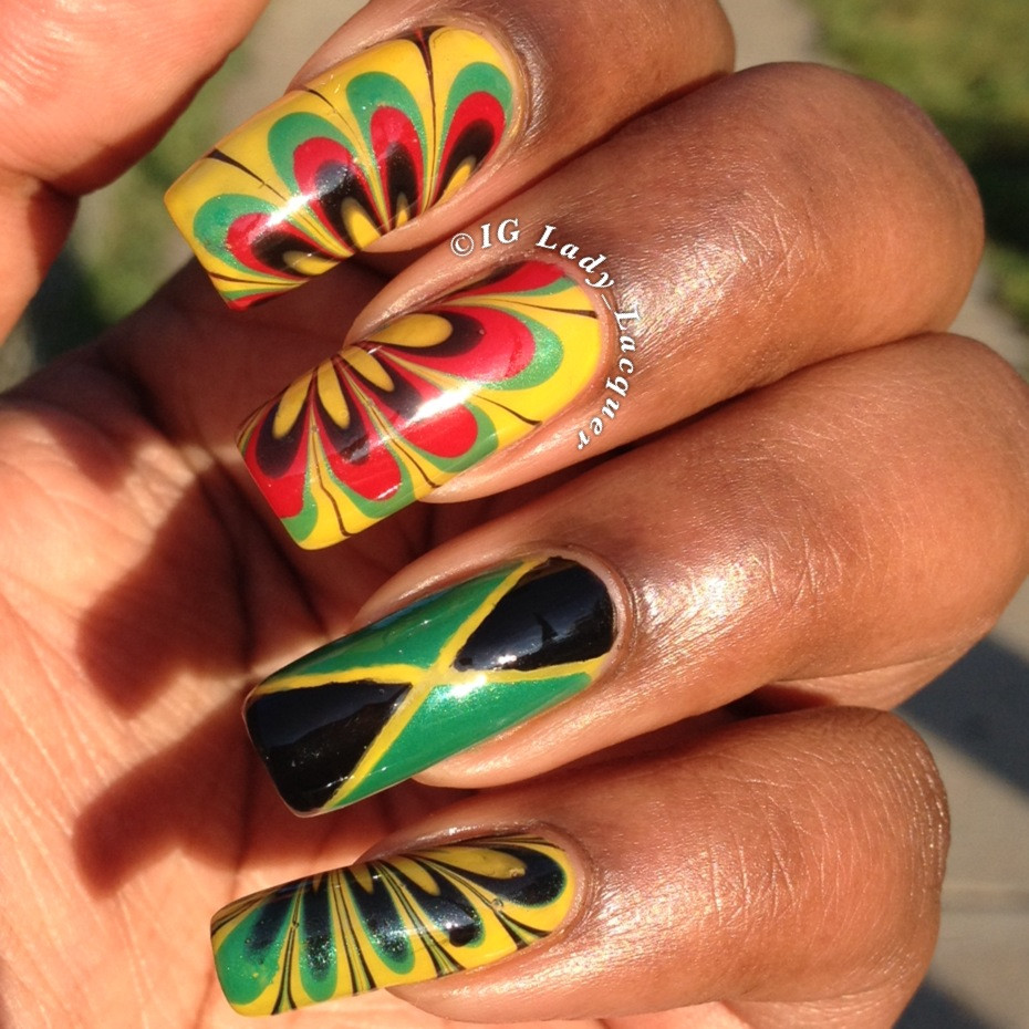 Jamaica Nail Designs
 Jamaica Independence Day Nails 2014