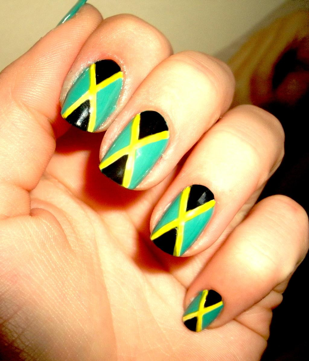 Jamaica Nail Designs
 Jamaica nails by CosmosBrownie on DeviantArt