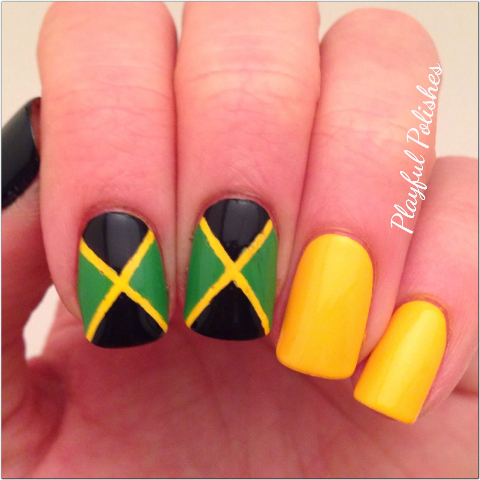 Jamaican Nail Designs
 Playful Polishes 31 DAY NAIL ART CHALLENGE INSPIRED BY A