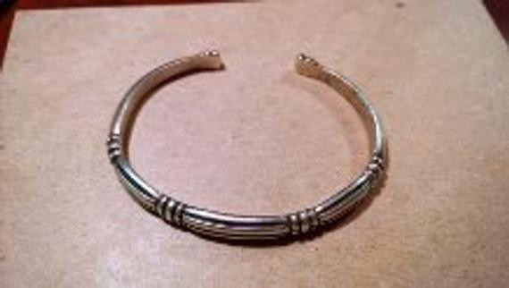 James Avery Cuff Bracelet
 Authentic James Avery Sterling Silver Thatch by