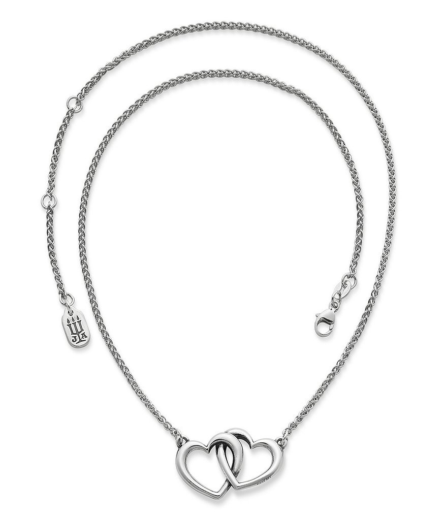 James Avery Heart Necklace
 James Avery Sterling Silver Double Heart Linked Necklace
