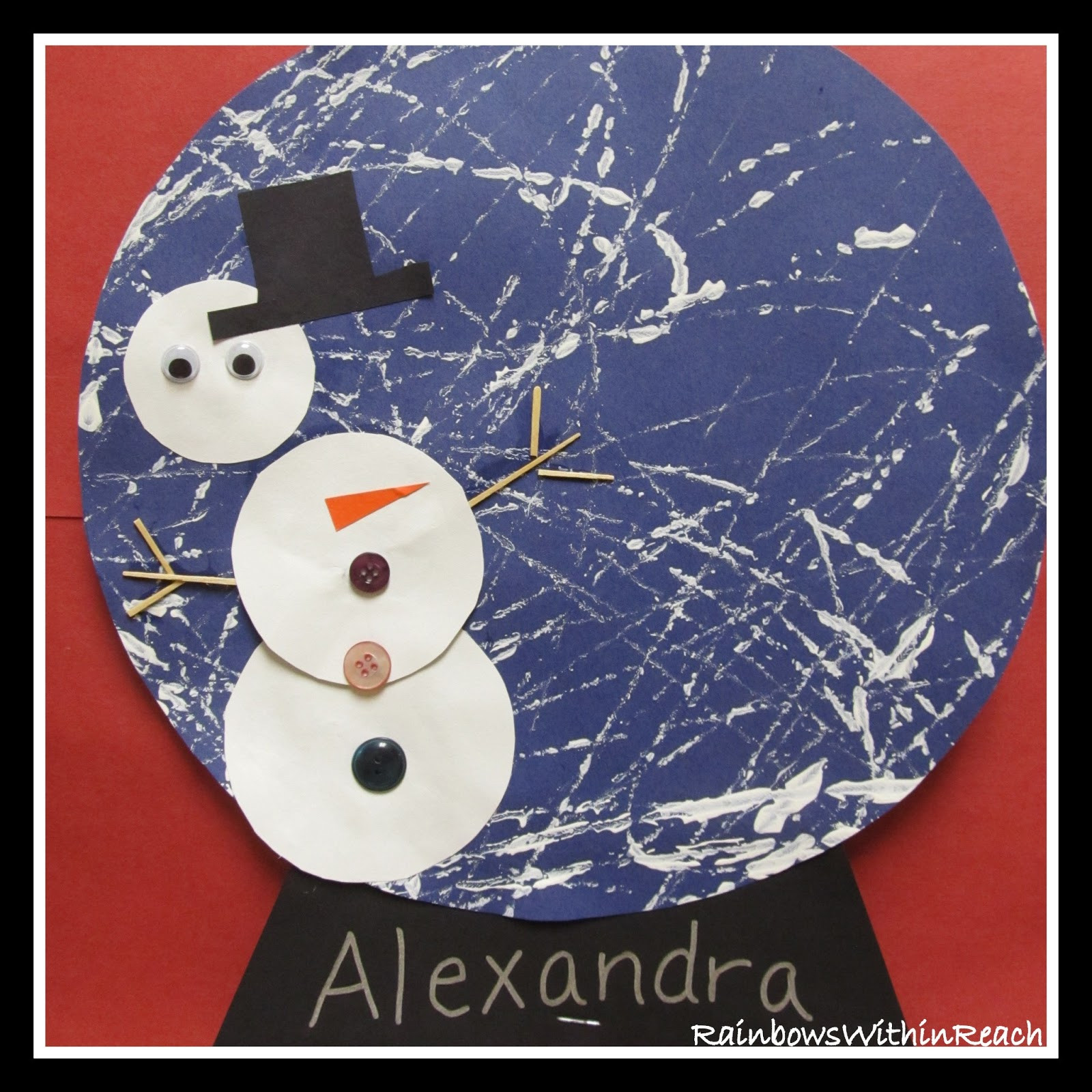 January Craft For Toddlers
 Snowman in a Snow Globe Winter Art Project DrSeussProjects
