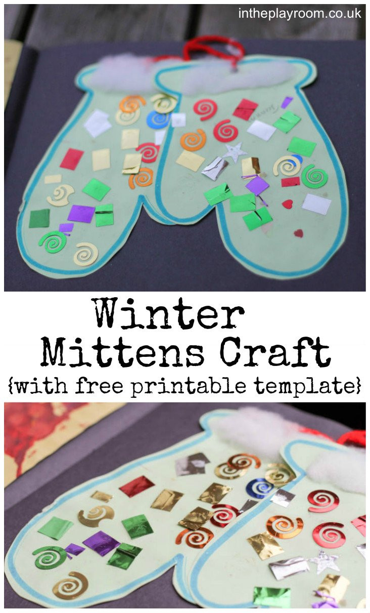 January Craft For Toddlers
 Winter Mittens Craft In The Playroom
