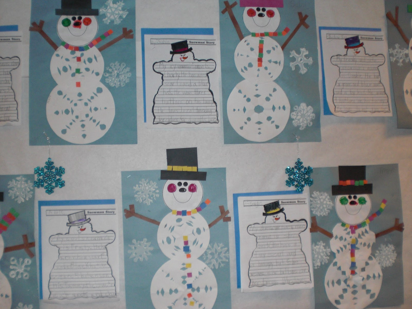 January Kids Crafts
 Pattie s Place January Snowflake Snowmen