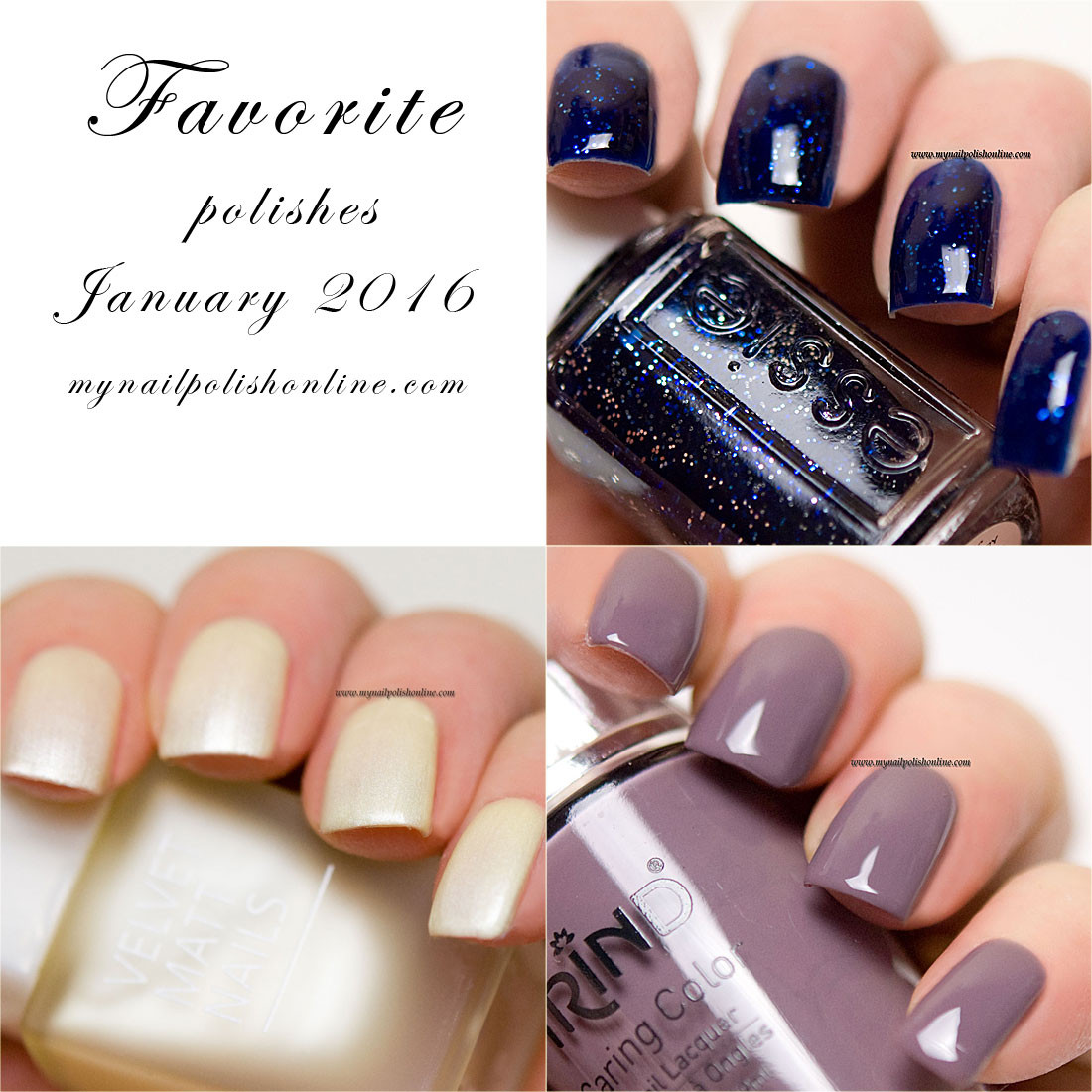 January Nail Colors
 Roundup for January 2016 My Nail Polish line