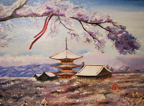 Japan Landscape Paintings
 Japanese landscape Painting by Kirill Danileiko Japanese