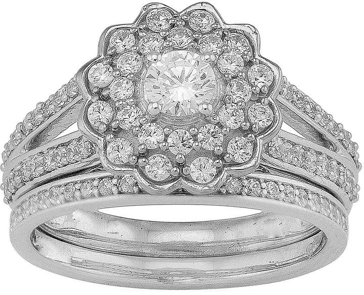 Jc Penney Wedding Rings
 JCPenney MODERN BRIDE 1 CT T W Diamond 10K White Gold
