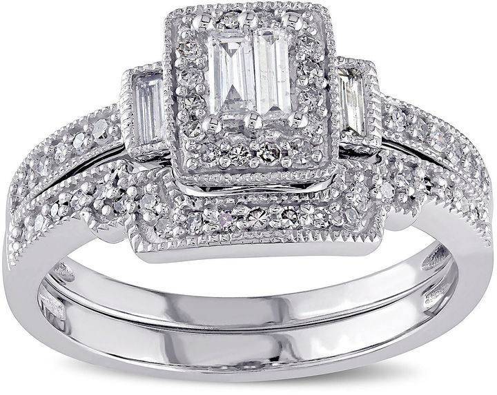Jc Penney Wedding Rings
 JCPenney MODERN BRIDE 3 8 CT T W Diamond 10K White Gold