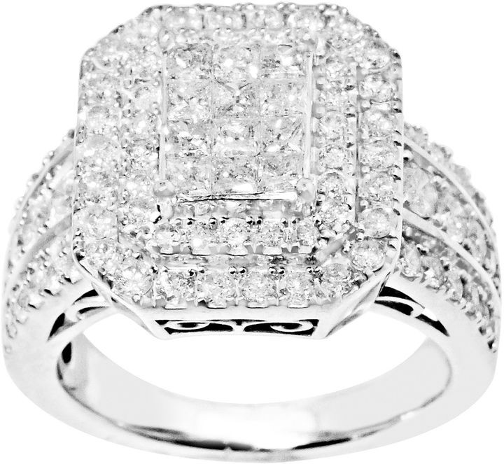 Jcpenney Diamond Engagement Rings Awesome Jcpenney Fine Jewelry 2 Ct T W Princess Amp Round Diamond Of Jcpenney Diamond Engagement Rings 