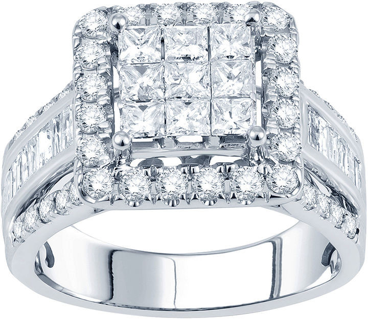 Jcpenney Diamond Engagement Rings
 JCPenney MODERN BRIDE 2 CT T W Princess Diamond Deco