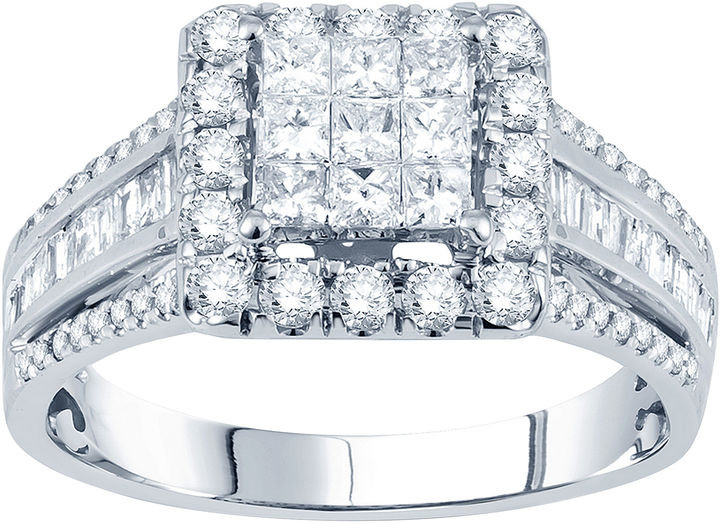 Jcpenney Diamond Engagement Rings
 JCPenney MODERN BRIDE 1 CT T W Princess Diamond Deco