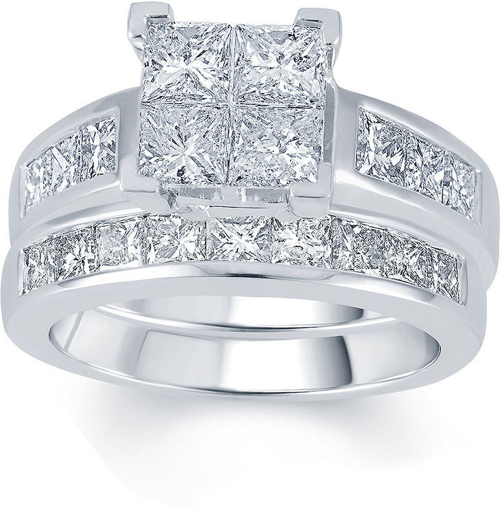 Jcpenney Wedding Ring Sets
 JCPenney MODERN BRIDE 3 CT T W Diamond 14K White Gold