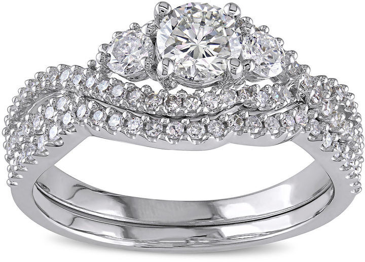 Jcpenney Wedding Ring Sets
 JCPenney MODERN BRIDE 1 CT T W Diamond 14K White Gold 3