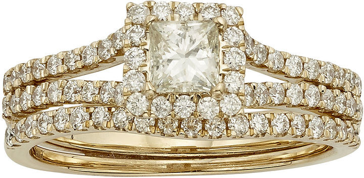 Jcpenney Wedding Ring Sets
 JCPenney MODERN BRIDE 1 CT T W Certified Diamond 14K