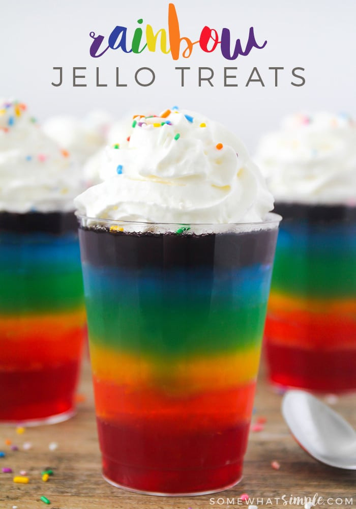 Jello Recipes For Kids
 EASY Rainbow Jello Treats Recipe