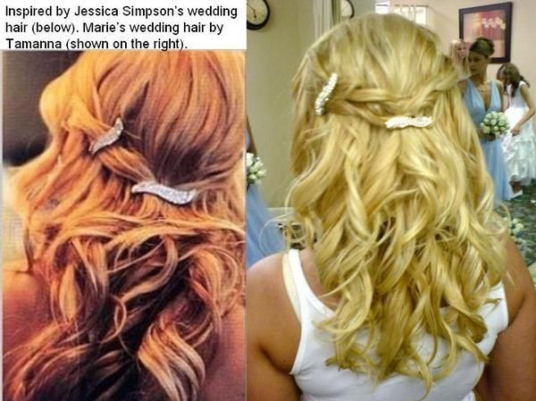 Jessica Simpson Wedding Hairstyle
 jessica simpsons wedding day hair
