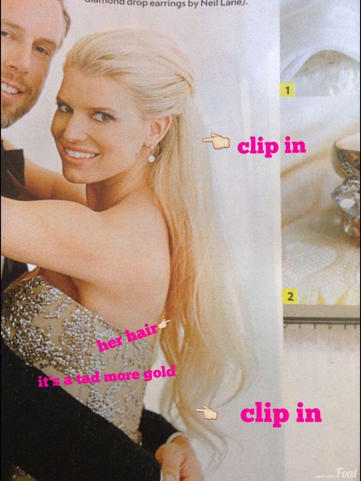 Jessica Simpson Wedding Hairstyle
 Jessica simpson s 2014 wedding hair Using her clip in