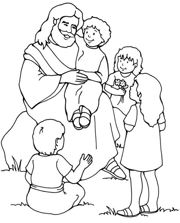 Jesus Loves The Children Coloring Pages
 Jesus Loves Me Jesus Love Me and the Other Children too