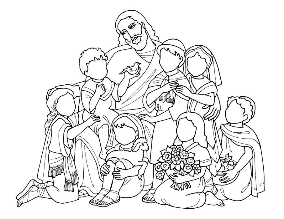 Jesus Loves The Children Coloring Pages
 Pin by Tiana Lofgreen on active faith