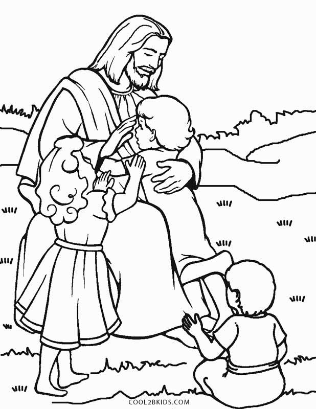 Jesus Loves The Children Coloring Pages
 Free Printable Jesus Coloring Pages For Kids