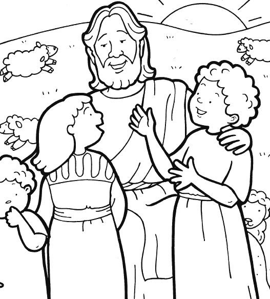 Jesus Loves The Children Coloring Pages
 10 images about JESUS LOVES THE LITTLE CHILDREN on
