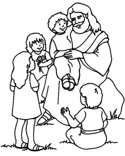 Jesus Loves The Children Coloring Pages
 Jesus Loves The Little Children Coloring Page