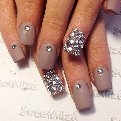 Jeweled Nail Designs
 50 Creative Acrylic Nail Designs With Step by Step Tutorials