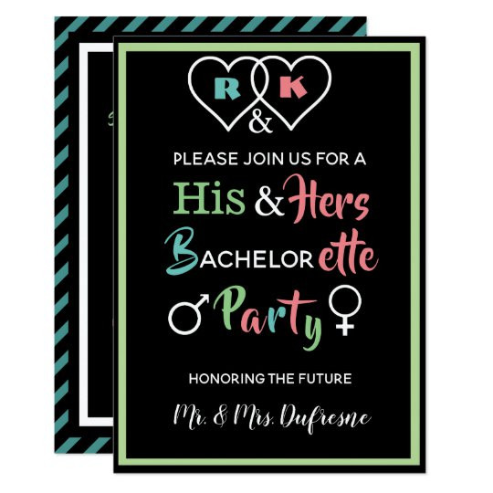 Joint Bachelor Bachelorette Party Ideas
 Fun bined Bachelor Bachelorette Party Invite