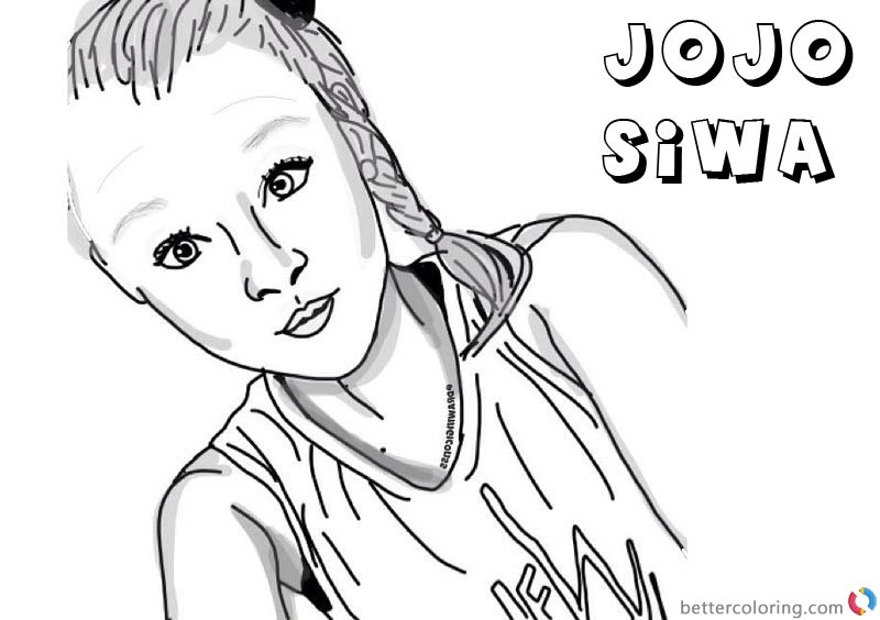 Jojo Siwa Coloring Pages Printable
 Jojo Siwa Coloring Pages by drawingiconss Free Printable