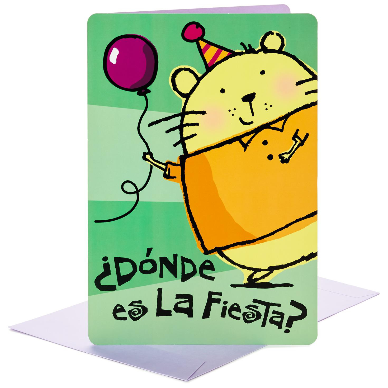 Jumbo Birthday Cards
 Celebrate Big Jumbo Spanish Language Birthday Card 16