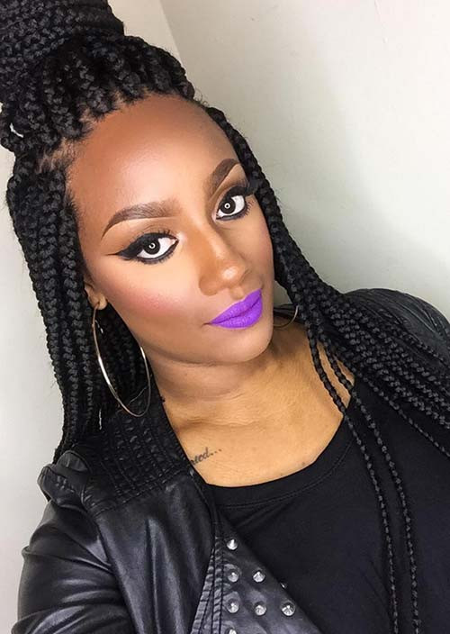 Jumbo Braid Hairstyles
 35 Awesome Box Braids Hairstyles You Simply Must Try