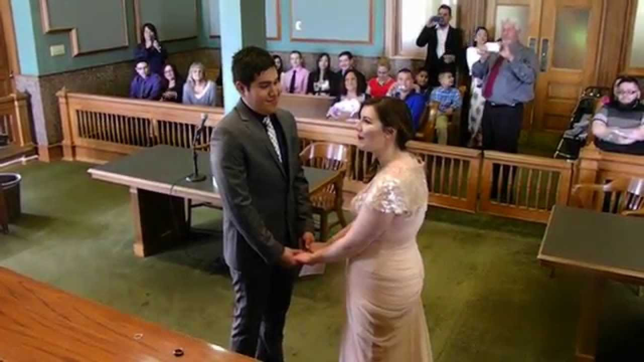 Justice Of The Peace Wedding Vows
 Crystal s Marriage Ceremony at Tarrant County Courthouse 4