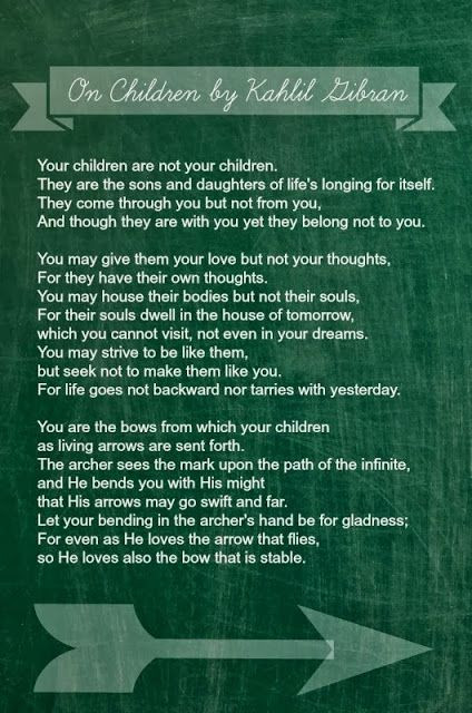 Kahlil Gibran Quotes On Children
 Children by Kahlil Gibran a poem