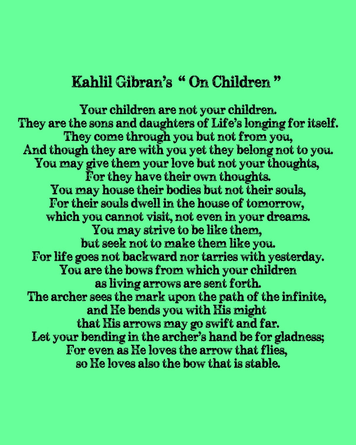 Kahlil Gibran Quotes On Children
 children kahlil gibran quotes