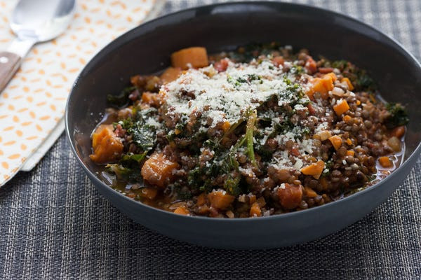 Kale Main Dish Recipes
 Recipe Braised Beluga Lentils with Kale & Rosemary Blue