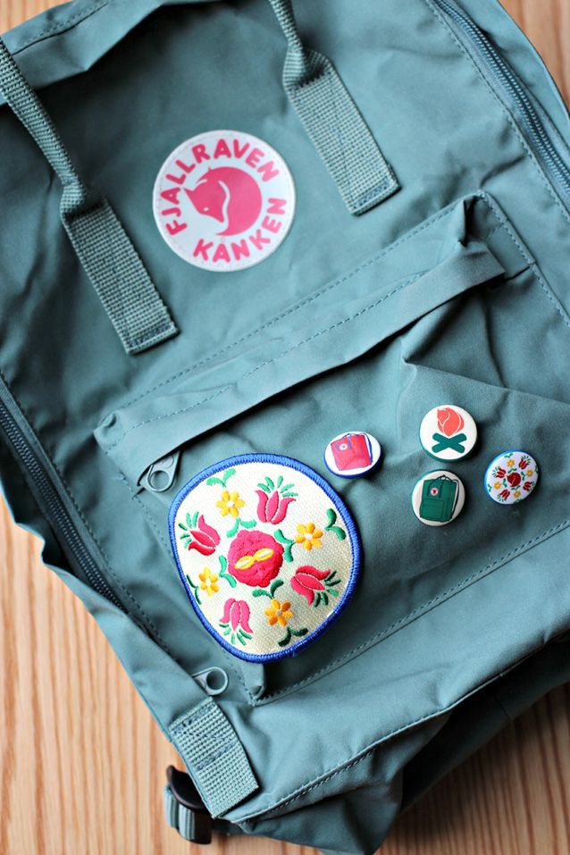 Kanken Pins
 All Patched Up with My New Backpack