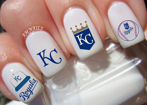 Kansas City Royals Nail Art
 Kansas City Royals Nail Decals