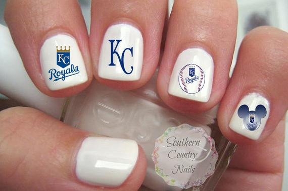 Kansas City Royals Nail Art
 Kansas City Royals Nail Art Decals
