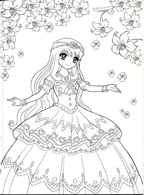 Kawaii Coloring Pages For Girls
 Coloring book Princess Mama Mia Picasa Web Albums