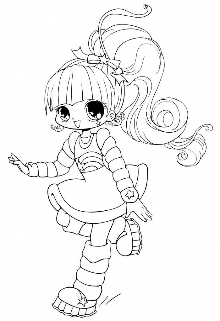 Kawaii Coloring Pages For Girls
 Free Printable Chibi Coloring Pages For Kids