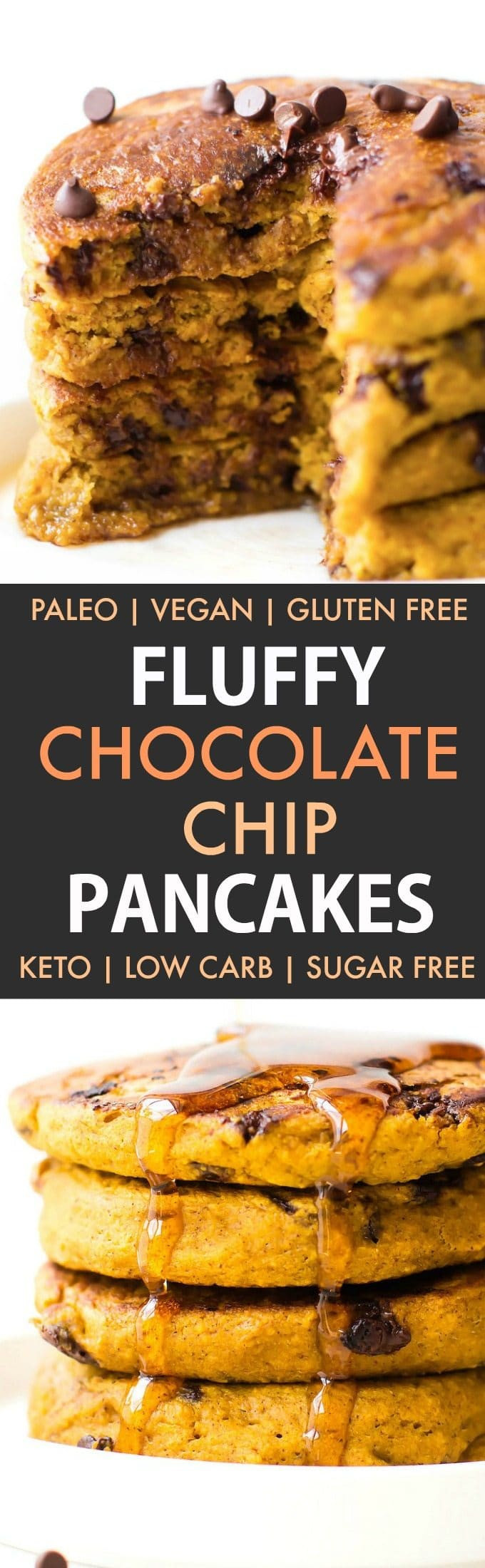 Keto Connect Pancakes
 Fluffy Low Carb Keto Chocolate Chip Pancakes Paleo Vegan